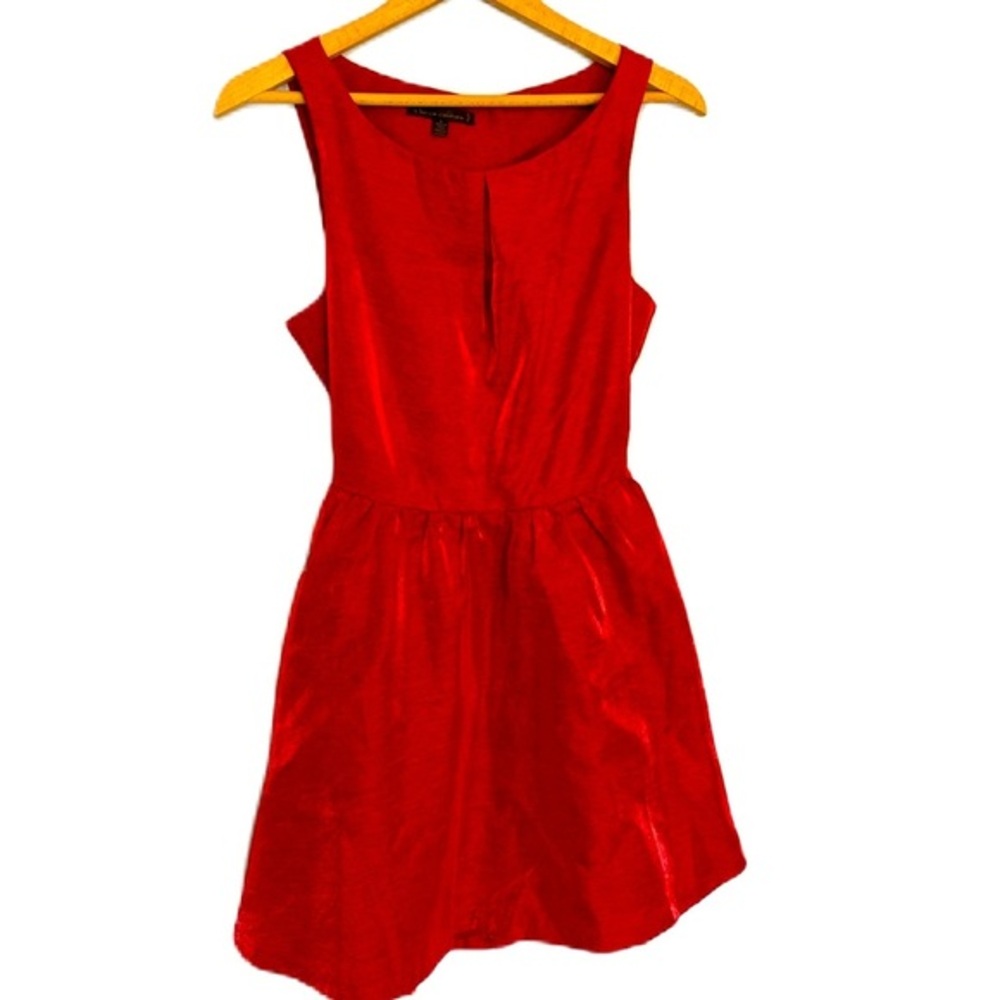 Urban Outfitters Lucca Couture Metallic Red Short Dress Cutout Small